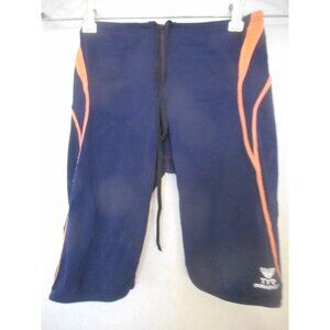 Tyr Durafast Men's Swimsuit Orange Blue Sz 28